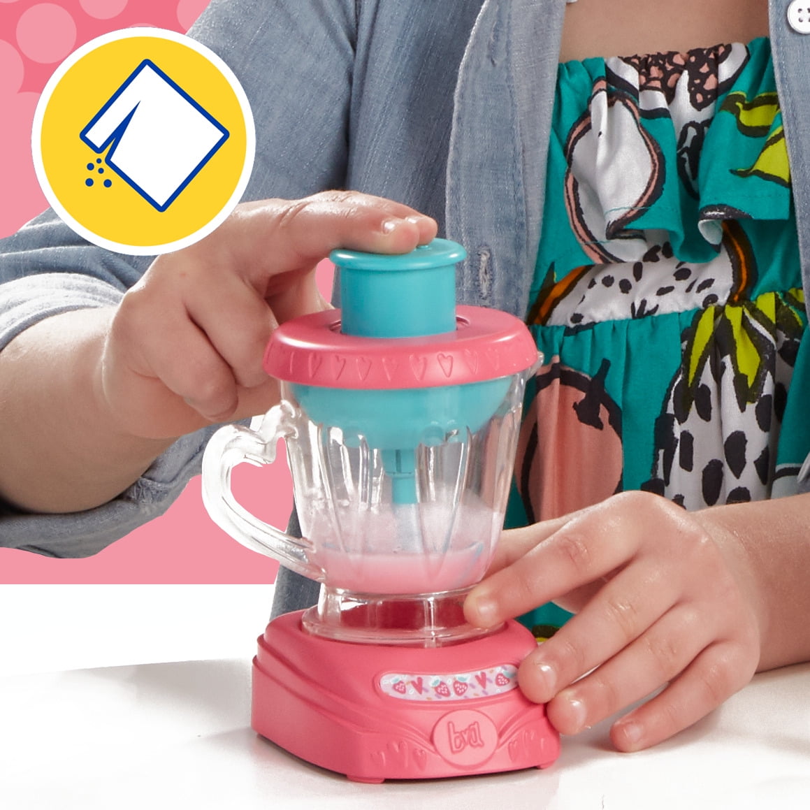 Baby Alive Magical Mixer Baby Doll Strawberry Shake, Blender, Drinks, Wets, Eats, Blonde Hair Toy