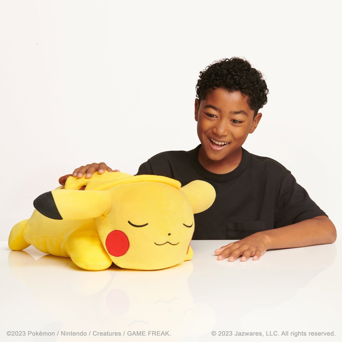 Pokemon 18” Plush Sleeping Pikachu - Cuddly- Must Have for Pokémon Fans- Plush for Traveling, Car Rides