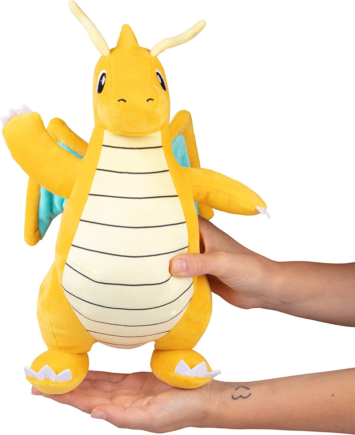 Pokemon 12" Dragonite Plush- Officially Licensed- Generation 1 Dratini & Dragonair Evolution- Quality Soft Stuffed Animal Toy - Add to Your Collection - Christmas Gift for Kids, Boys, Girls Fans - 2+