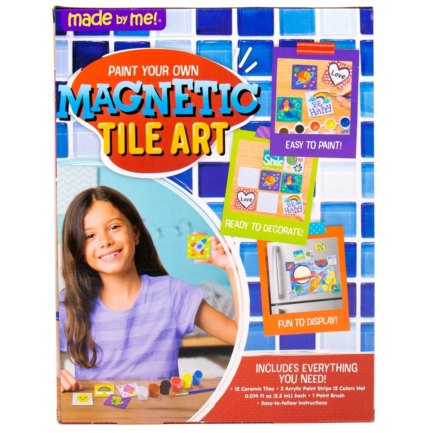 Made By Me Paint Your Own Magnetic Tile Art