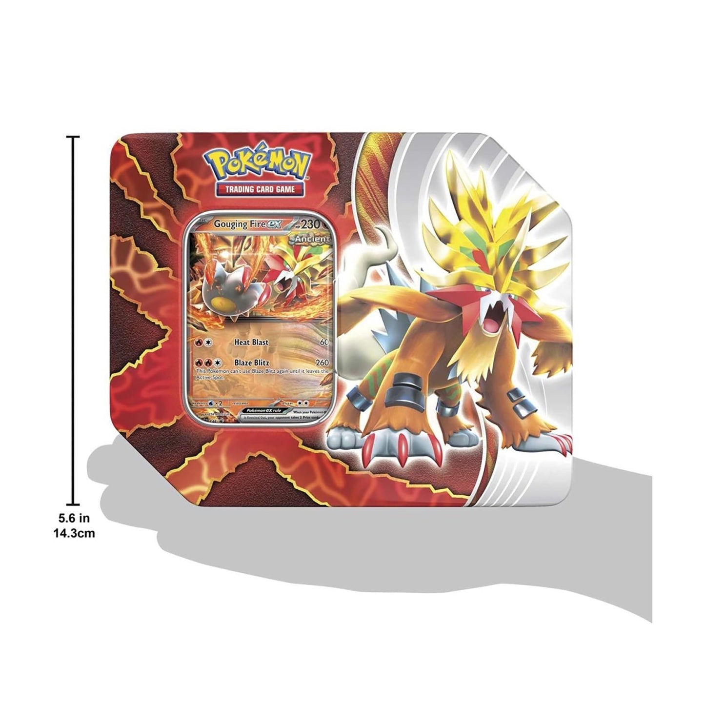 Pokemon Trading Card Games Paradox Destinies Gouging Fire ex Tin