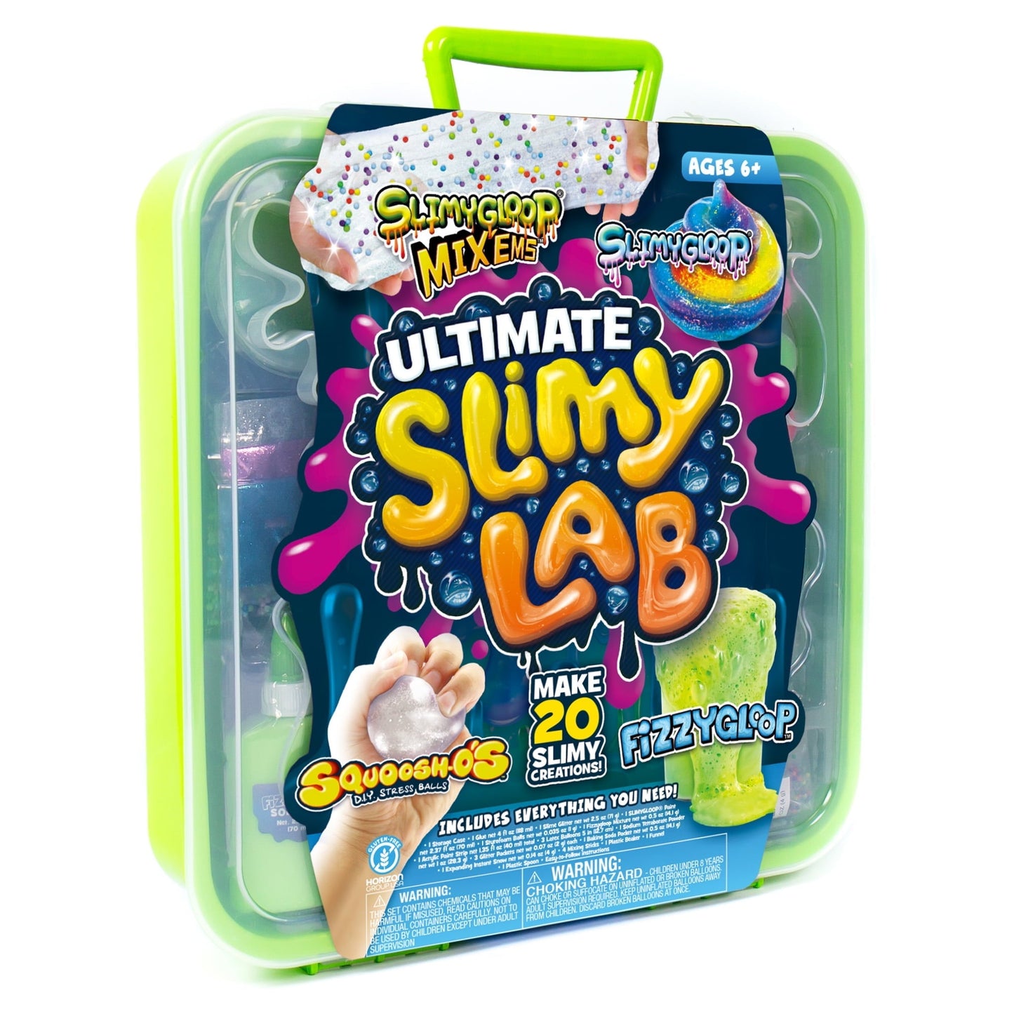SLIMYGLOOP Ultimate Multicolor Slimy Laboratory, 4-in-1 DIY Slime Activity Kit for Kids, Makes Over 20 Slime Creations, Ages 6+