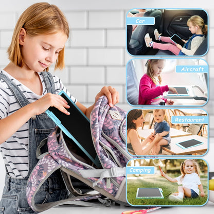 10 Inch LCD Writing Tablet, Colorful Toddler Doodle Board Drawing Tablet, Erasable Electronic Drawing Pads, Reusable Educational and Learning Drawing Tablet for Boys Girls 3 4 5 6 Years Old