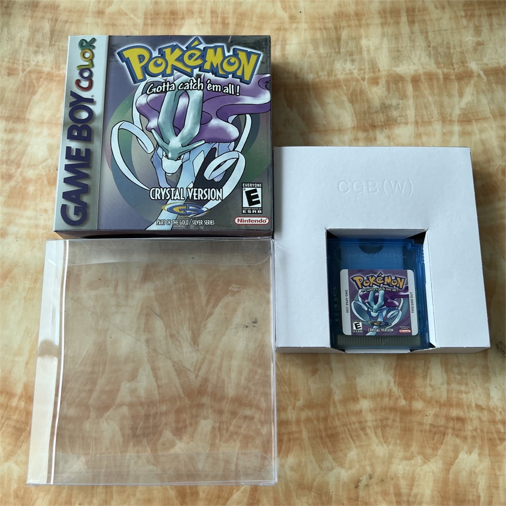 Pokemon Crystal Version - Game Boy Color - Game Cartridge and Box US Version (No Manual)