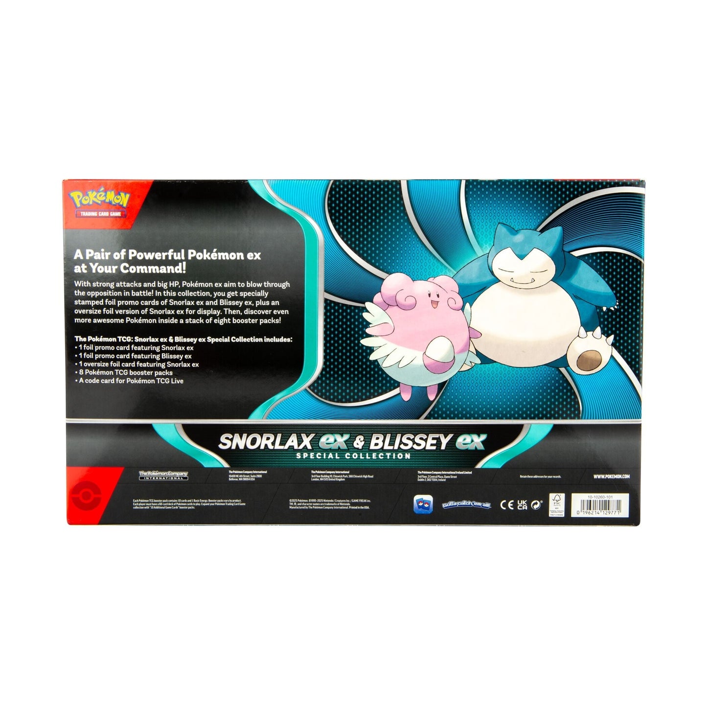 Pokemon Trading Card Game Snorlax ex and Blissey ex Special Collection Box