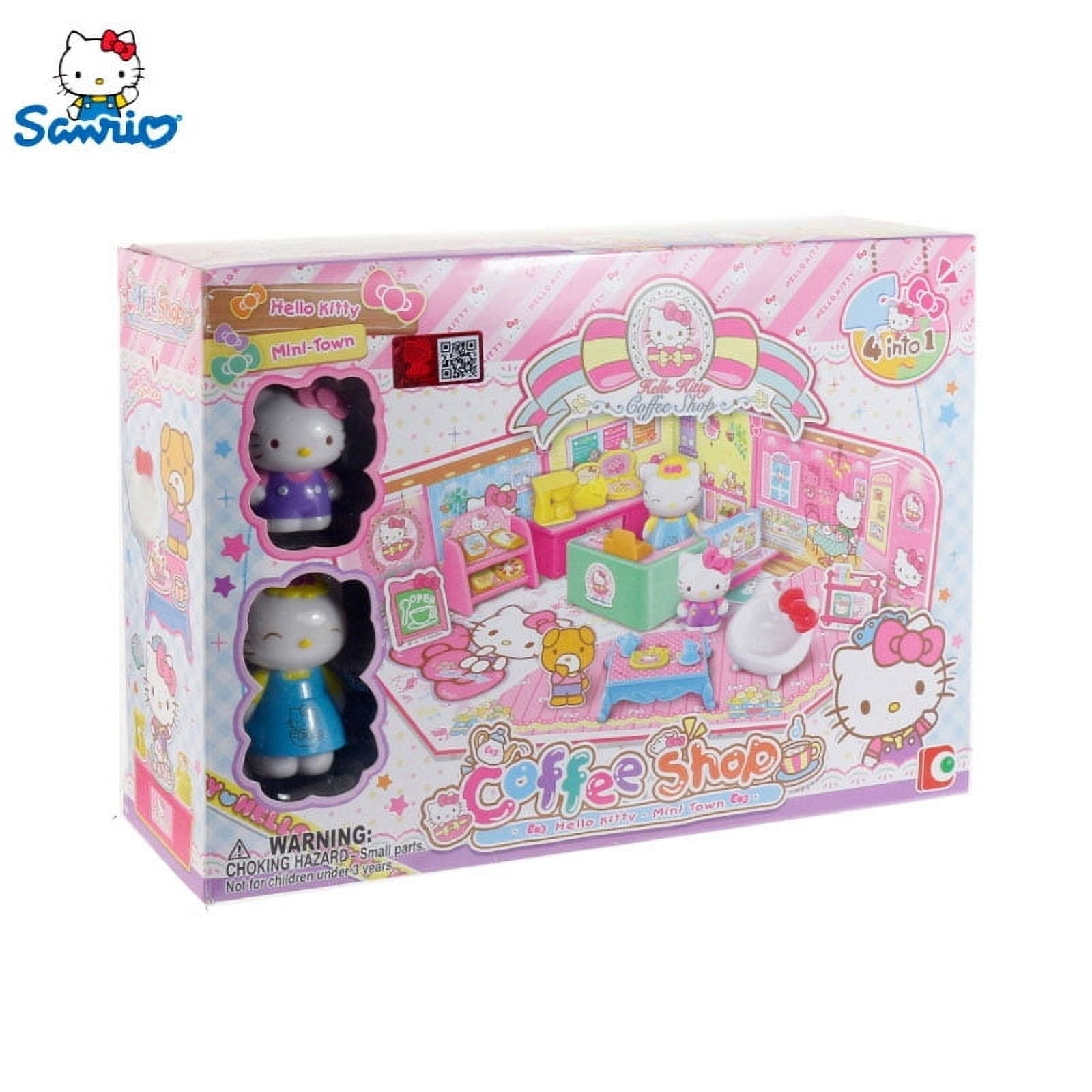 Hello Kitty Figure Urban Facilities Series Fun Toys Luxury duplex villa amusement park Hambur Shop Birthday Gift