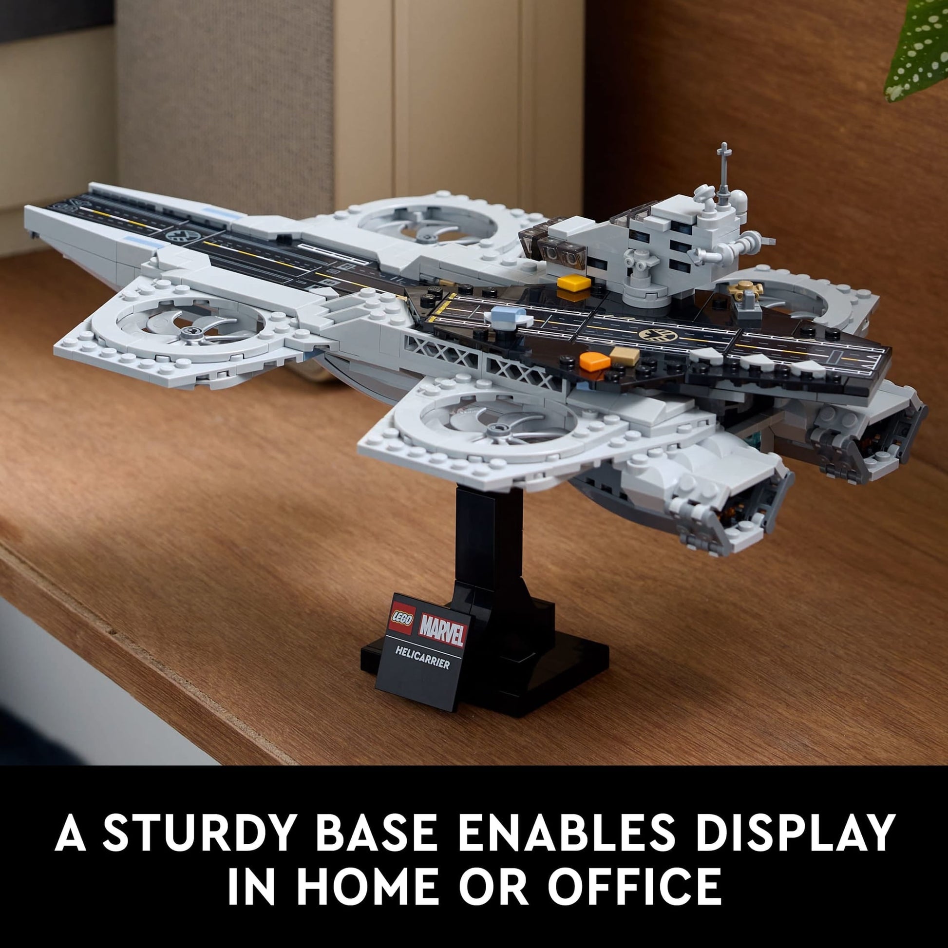 LEGO Marvel The Avengers Helicarrier Building Set for Adults - Gift for Christmas - Collectible Display Set for Marvel Fans, Ages 18+ - Office or Book Shelf Decor - 76295