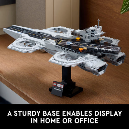 LEGO Marvel The Avengers Helicarrier Building Set for Adults - Gift for Christmas - Collectible Display Set for Marvel Fans, Ages 18+ - Office or Book Shelf Decor - 76295
