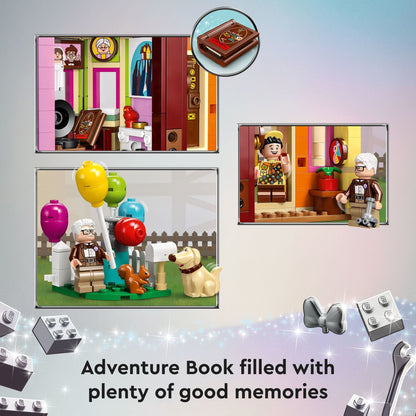 LEGO Disney and Pixar ‘Up’ House 43217 Disney 100 Celebration Classic Building Toy Set for Kids and Movie Fans Ages 9+, A Fun Gift for Disney Fans and Anyone Who Loves Creative Play