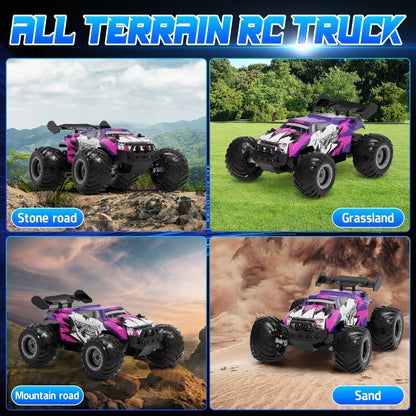UUGEE Remote Control Car, RC Cars for Boys, 1:18 Scale High Speed off Road Monster Trucks with Lights, Christmas Birthday Gifts for 8-12 Kids
