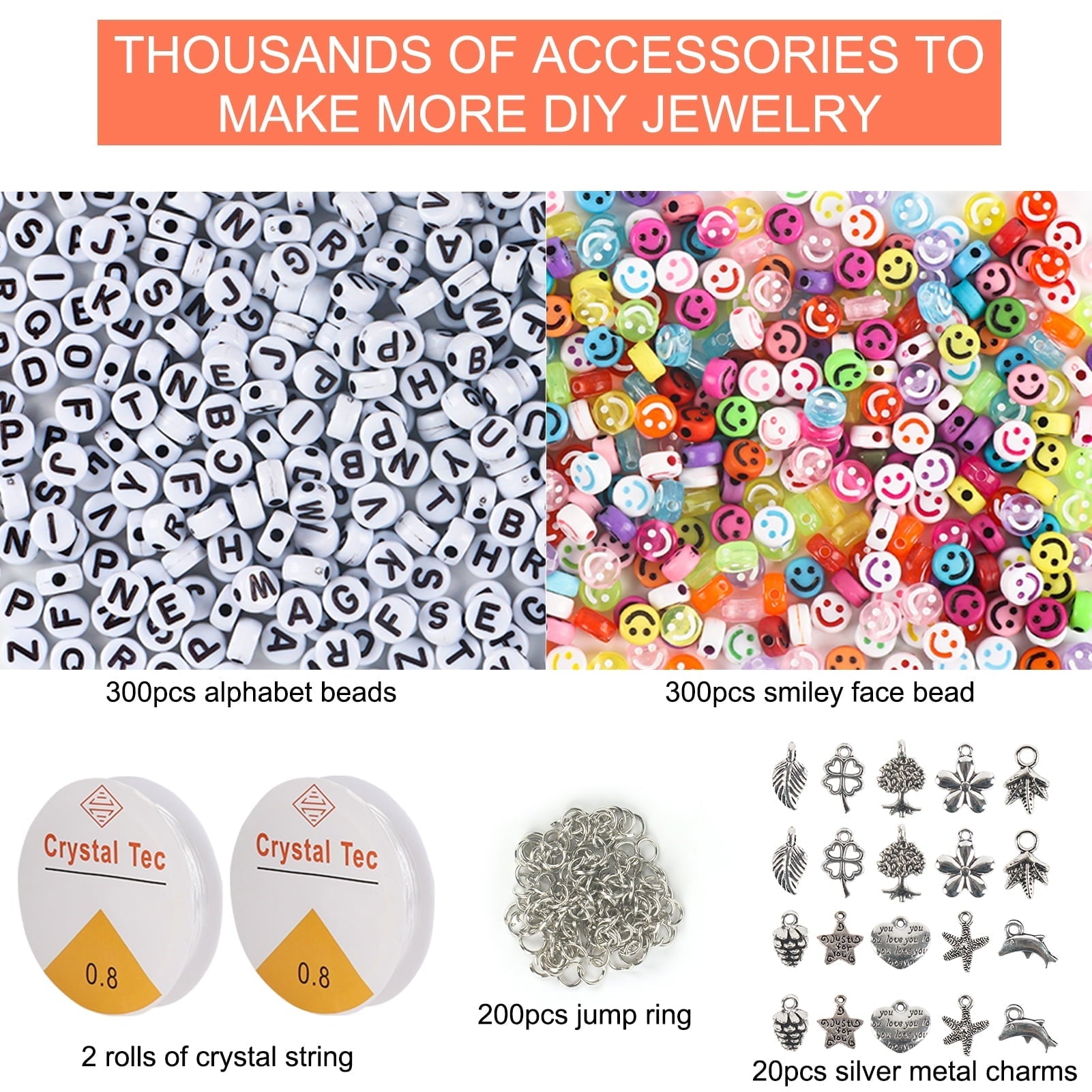 CandWuom 12000Pcs Flat Polymer Clay Beads Kit 48 Colors,6mm Heishi Beads for Bracelets Necklaces Jewelry Making Gifts for Girls Ages 6-12