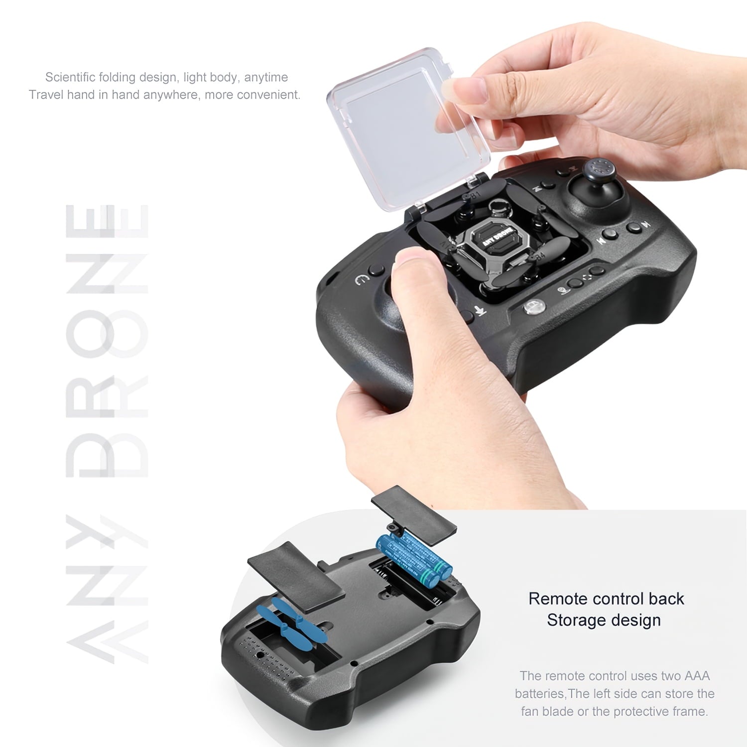 HNH 4K Mini Foldable Drone for Kids, Drone with Camera, RC Drone with Altitude Hold 3D Flips and Headless Mode Easy to Fly