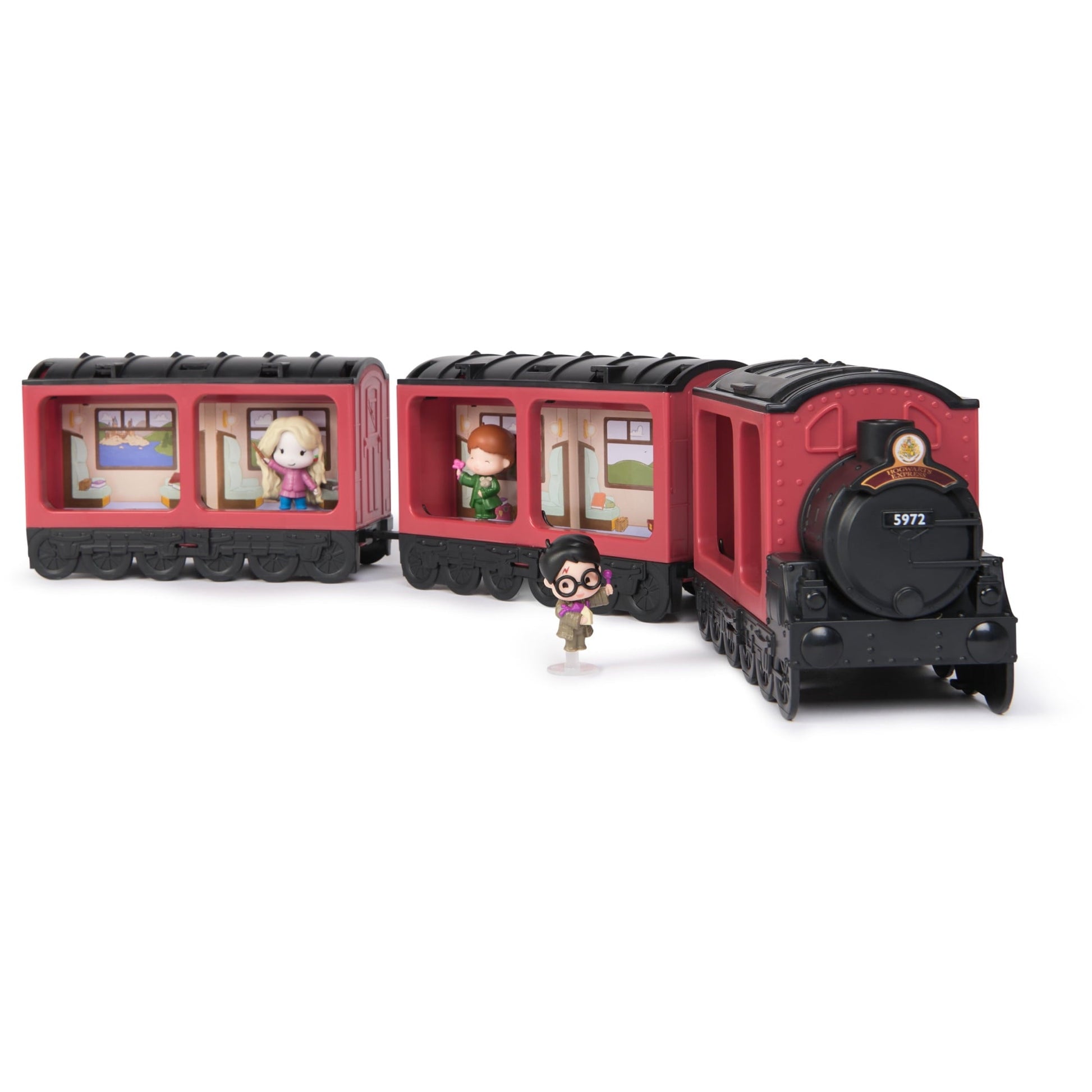 Wizarding World Harry Potter, Micro Magical Moments Collectible Hogwarts Express Carrying Case Doll Playset