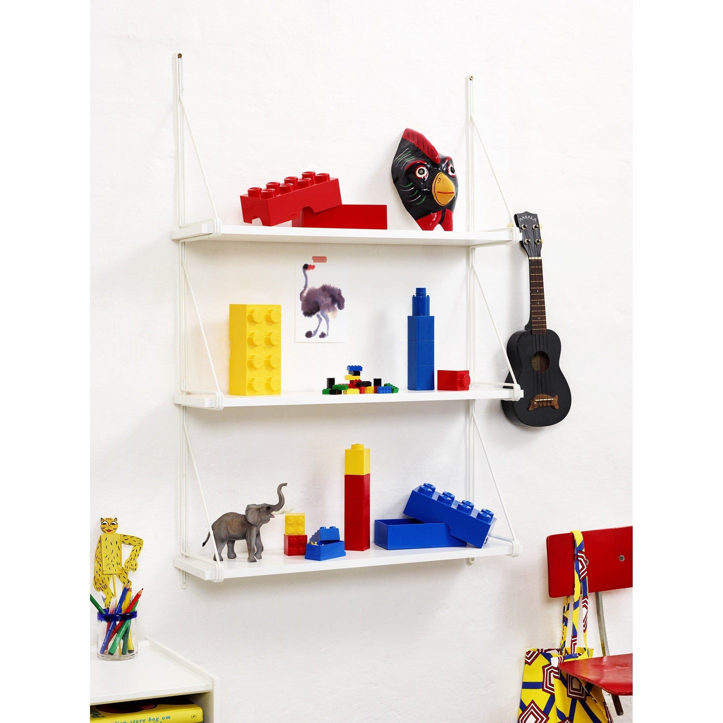 LEGO Storage Brick Toy Box, Bright Yellow