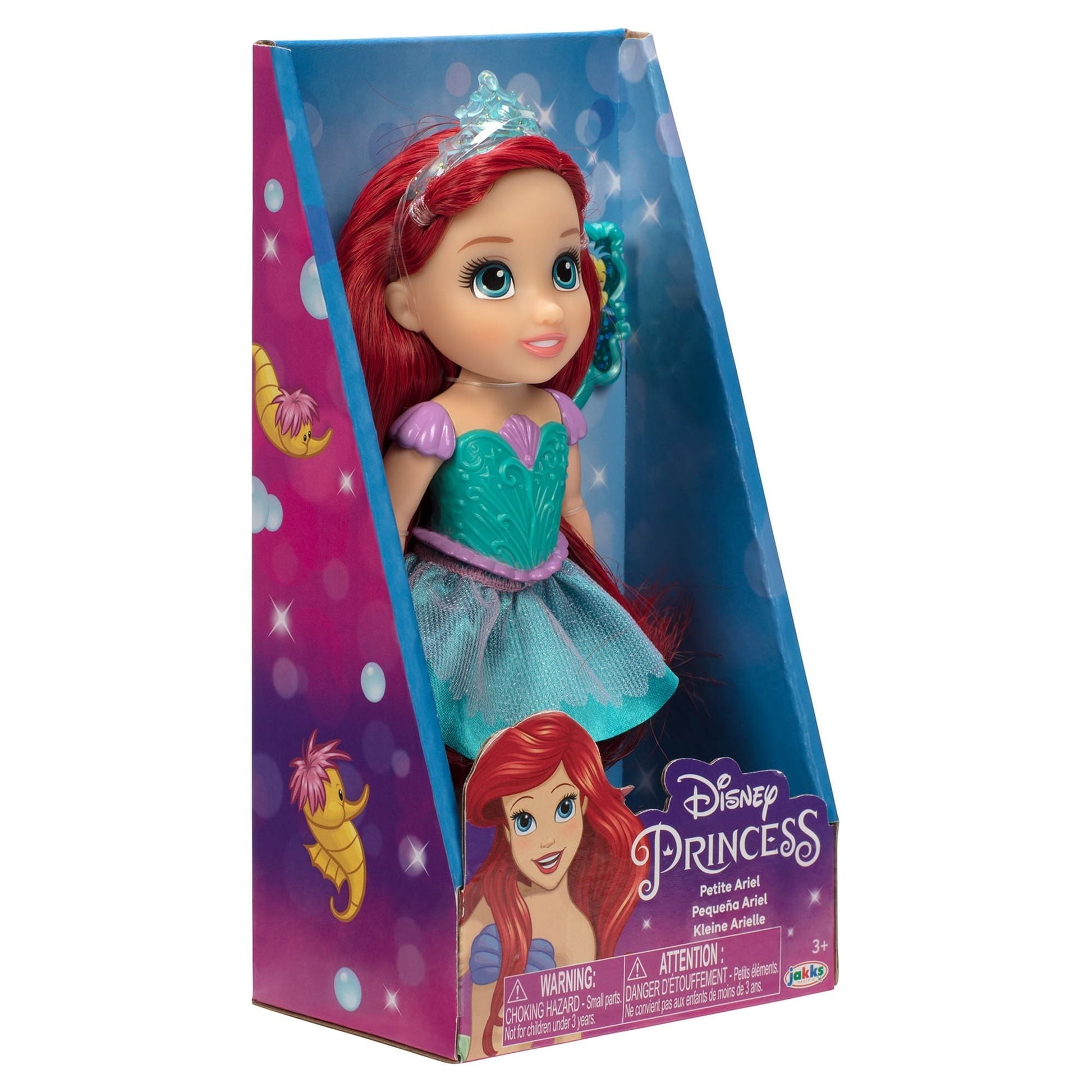 Disney Princess The Little Mermaid Petite Ariel 6 inch Fashion Doll with Beautiful Outfit and Comb
