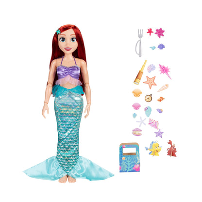 Disney Princess 32 inch Playdate Ariel Fashion Doll with Sharable Accessories