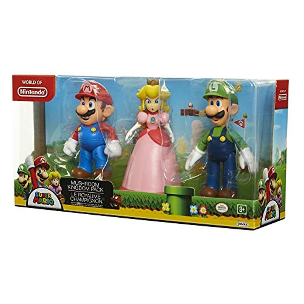 Nintendo 4" 3 Pack Mushroom Kingdom Diorama Set