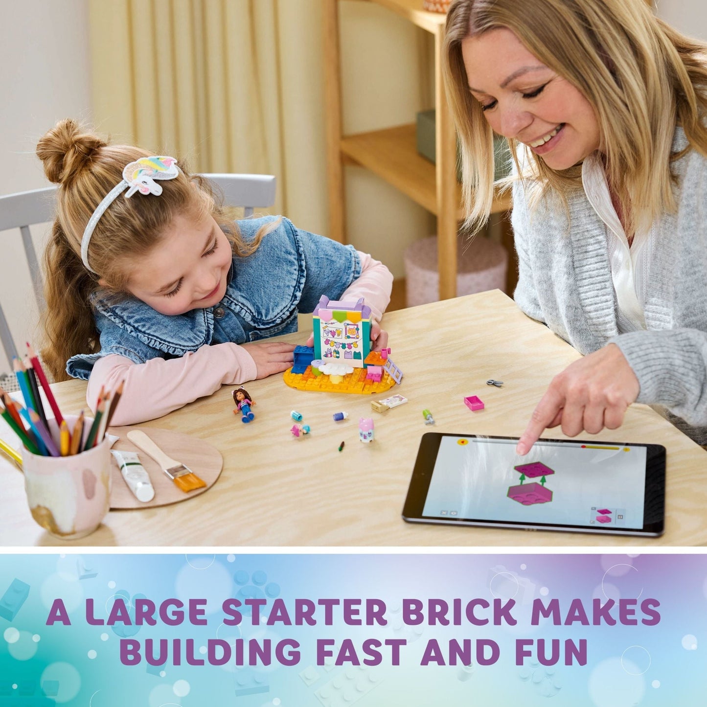 LEGO Gabby’s Dollhouse Crafting with Baby Box Pretend Playset for Kids, Creative Painting Crafting Toy, Learning Toy for Girls and Boys Ages 4 and Up, Includes Gabby's Dollhouse Figure, 10795