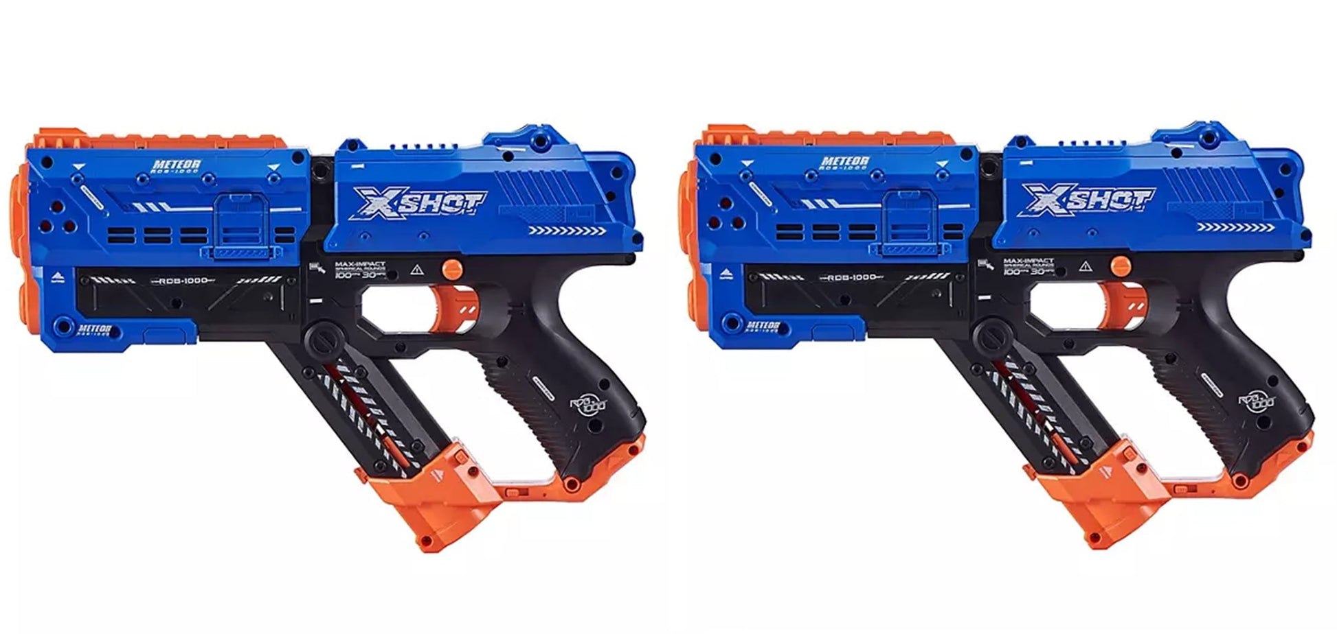 X-Shot Chaos Meteor Dart Ball Blaster for Kids, 2 Pack, 24 Rounds