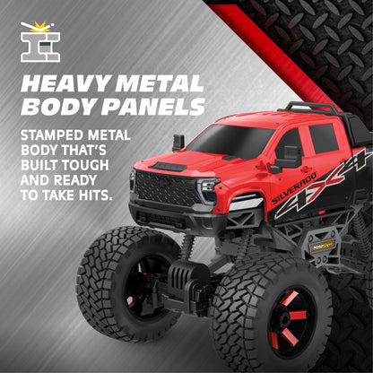 Motor Dayz (1:10) Chevrolet Silverado Heavy Metal Remote Control 4X4 Truck