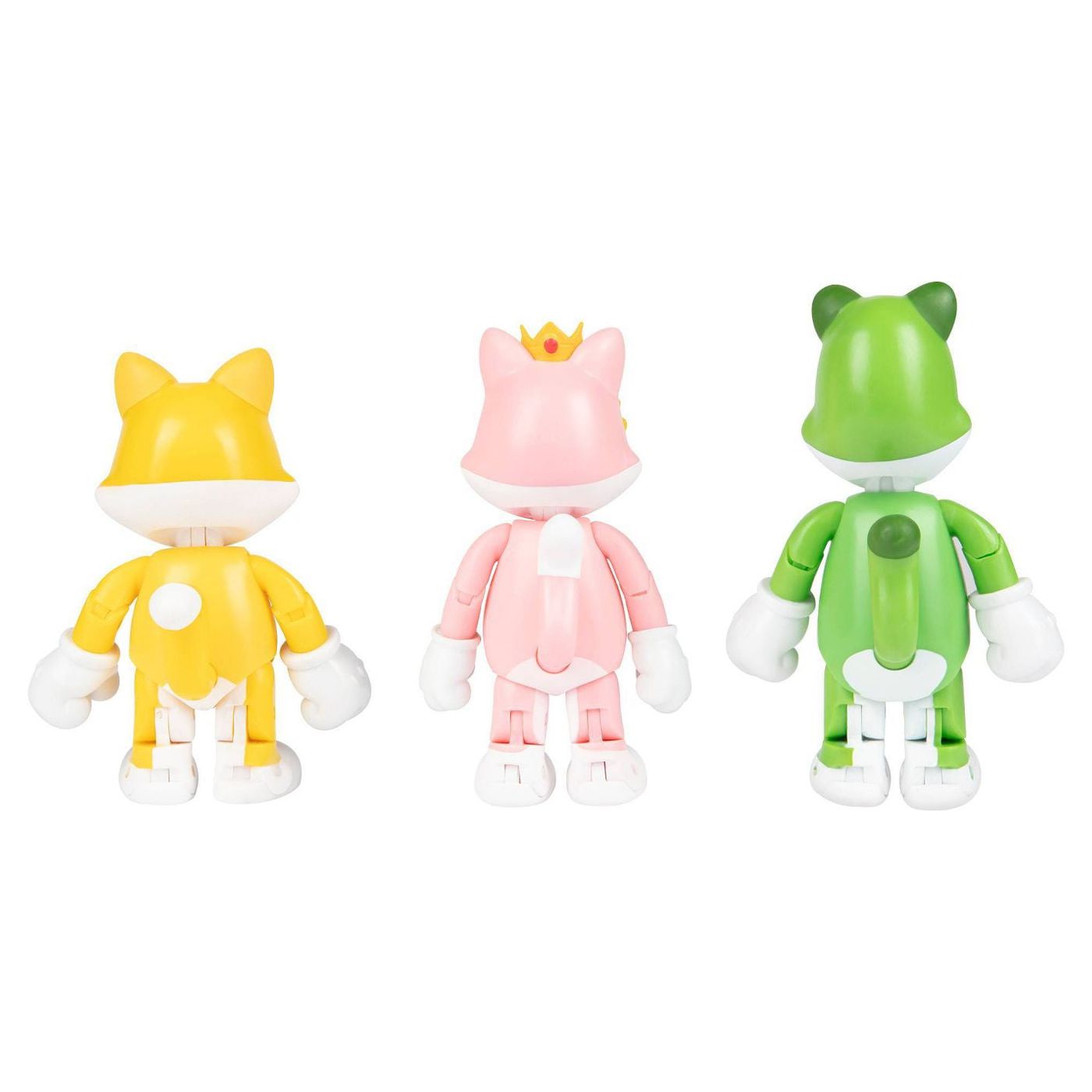 Super Mario 3D World Multi Pack Browsers Fury Toy Cat Mario Peach Luigi Figures