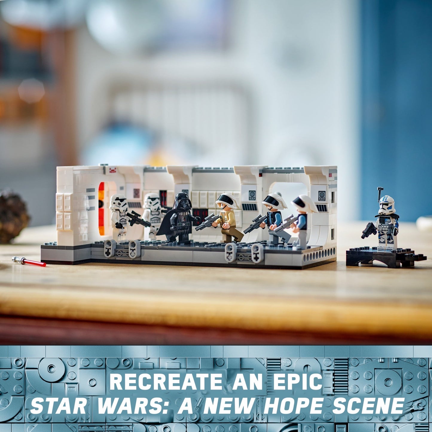 LEGO Star Wars: A New Hope Boarding the Tantive IV Fantasy Toy, Collectible Star Wars Toy with Exclusive 25th Anniversary Minifigure Clone Trooper Fives, Gift Idea for Kids Ages 8 and Up, 75387