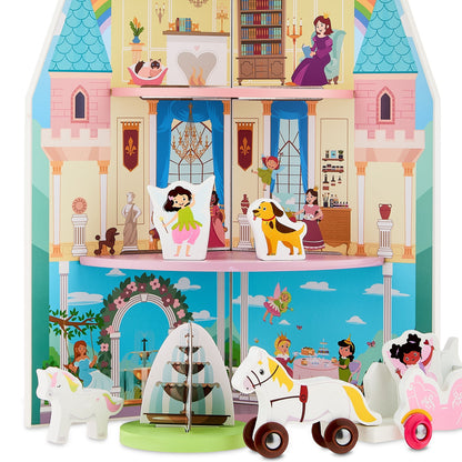 Spark Create Imagine Wooden Princess Castle Play Set for Ages Three Years and Older