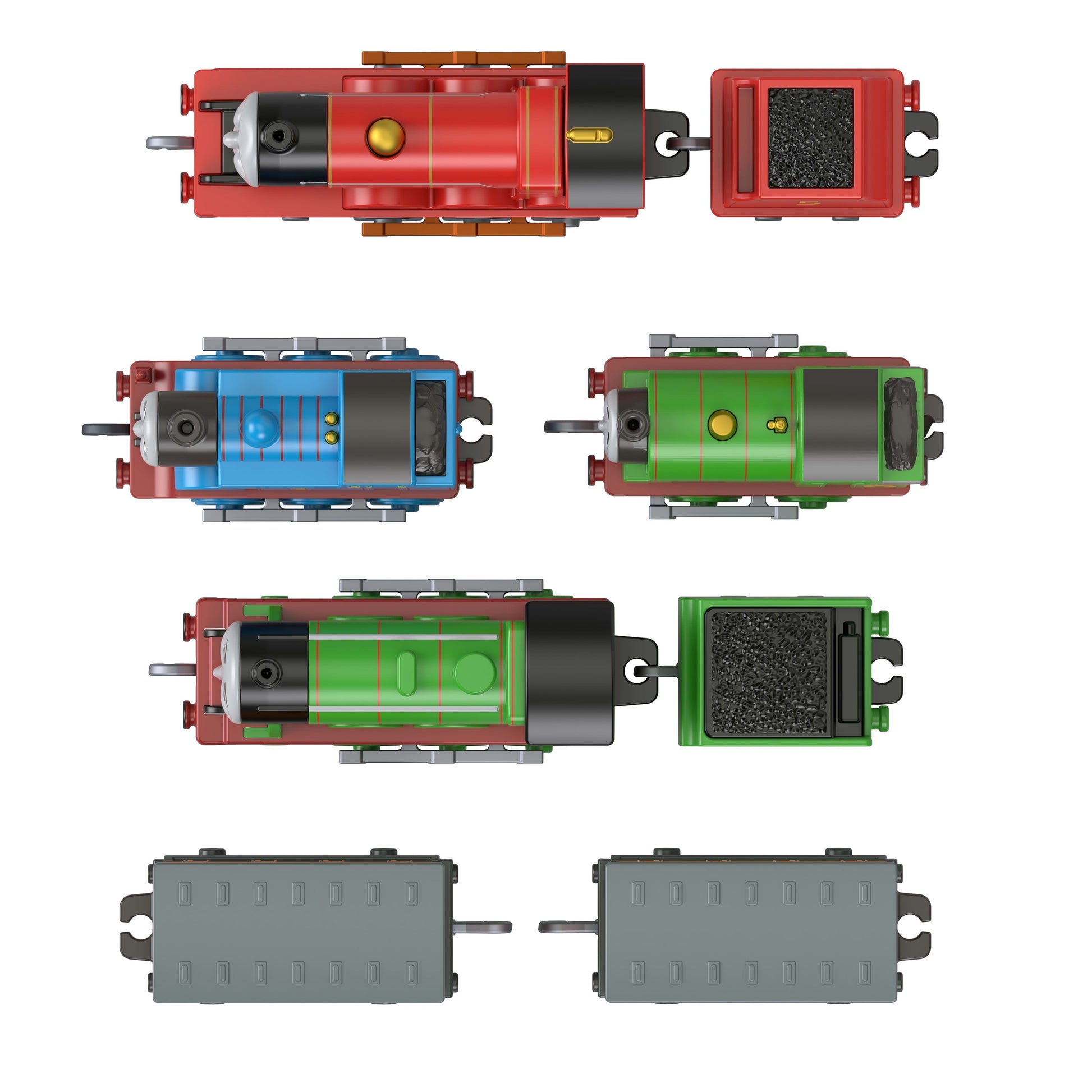 Thomas & Friends Multipack by Fisher-Price, 6 Toy Train Engines & 2 Cargo Cars [Walmart Exclusive]