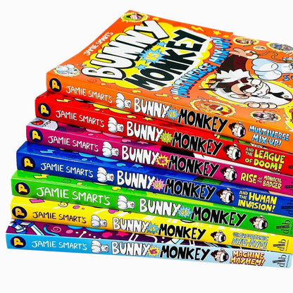 Bunny vs Monkey Series By Jamie Smart 7 Books Collection Set - Ages 7-9 - Paperback