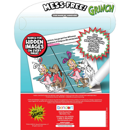 Dr. Seuss How The Grinch Stole Christmas 10-Page Imagine Ink Coloring Book, Paperback by Bendon for Children