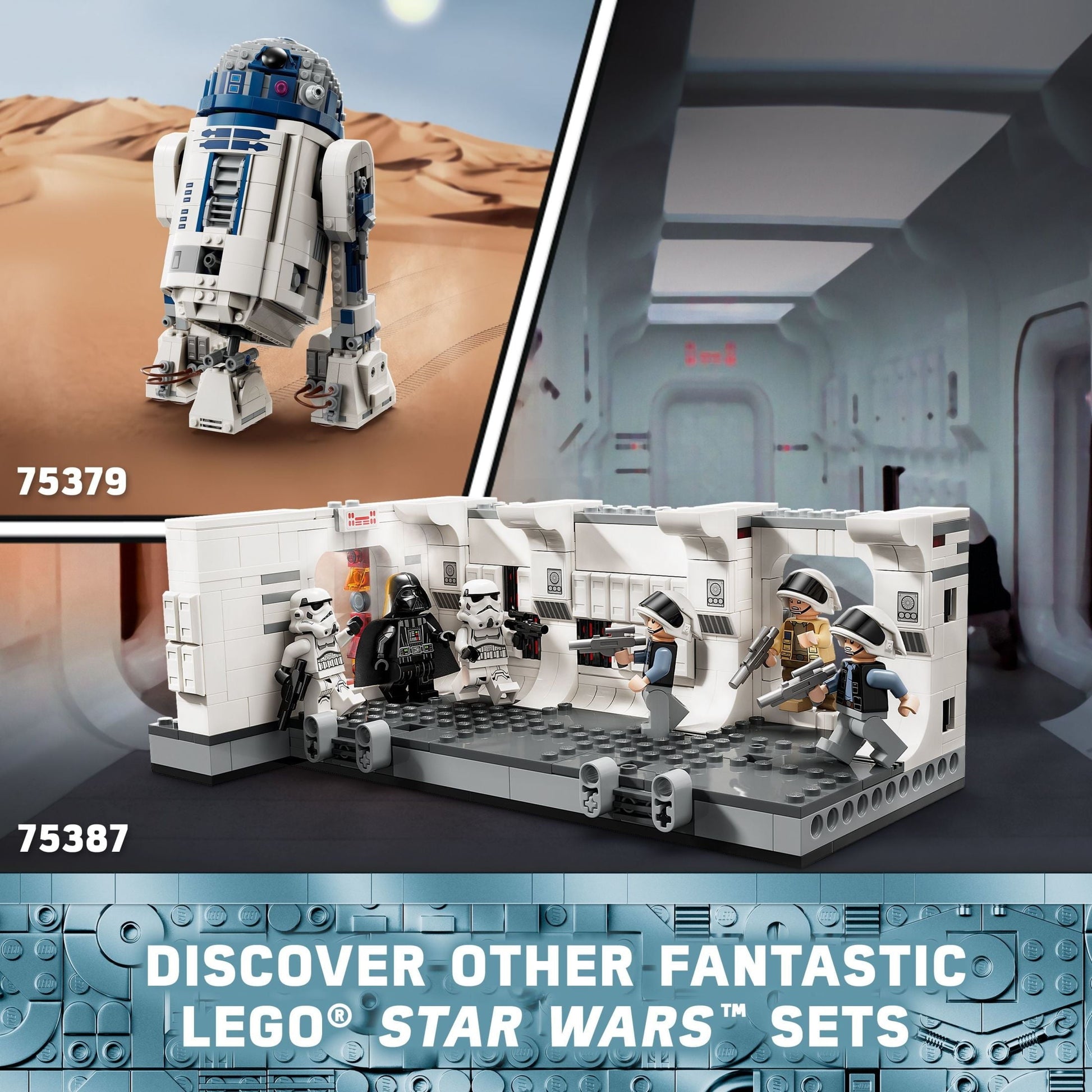 LEGO Star Wars: A New Hope Boarding the Tantive IV Fantasy Toy, Collectible Star Wars Toy with Exclusive 25th Anniversary Minifigure Clone Trooper Fives, Gift Idea for Kids Ages 8 and Up, 75387