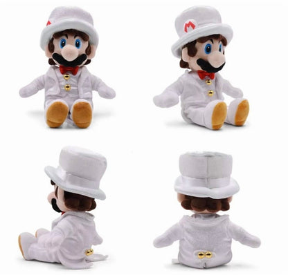 Super Mario Odyssey Wedding Princess Peach Bride and Mario Wedding Plush Set