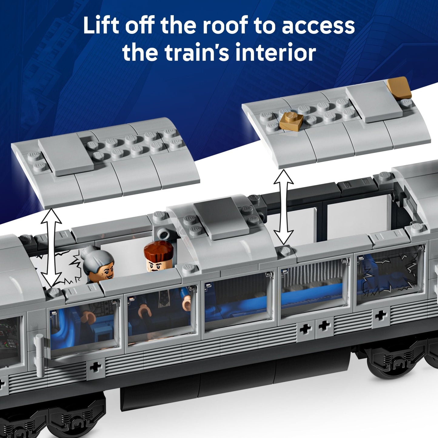 LEGO Marvel Spider-Man vs. Doc Ock Subway Train Scene - Action Figures Kids Toy - Spider-Man Building Toy for Boys & Girls, Ages 9+ - Marvel Collectible with 4 Minifigures - Birthday Gift Idea- 76321
