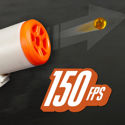 Nerf Pro Gelfire Ignitor Blaster, 1,000 Gelfire Rounds, 60 Round Capacity, T-Pull Priming, Eyewear