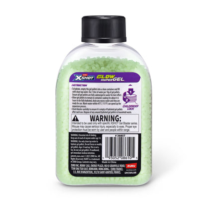 XSHOT Hyper Gel Glow In The Dark Gellet Refill Pack (15,000 gel pellets) by ZURU for Ages 14+