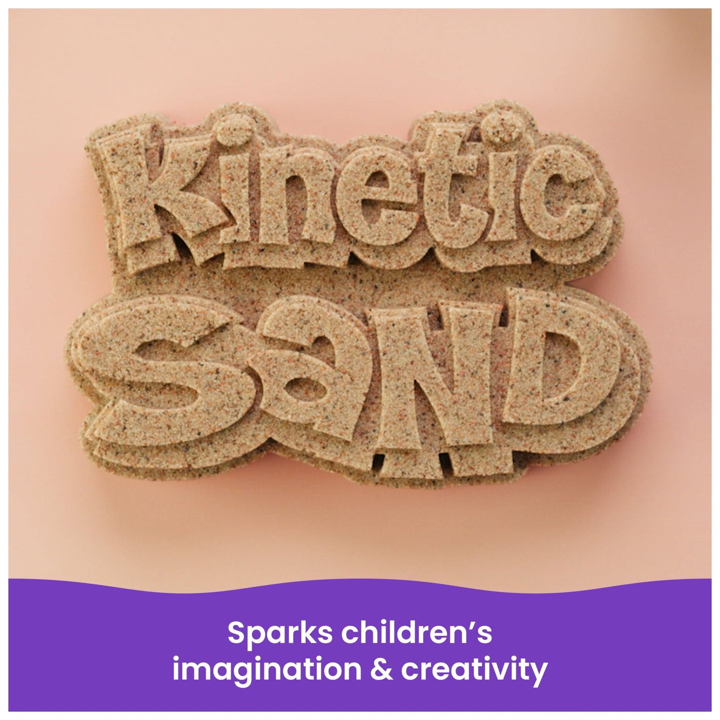 Kinetic Sand, 3lbs Beach Play Sand, Moldable Sensory Toys for Kids, Resealable Bag (Packaging May Vary), for Ages 3 and up