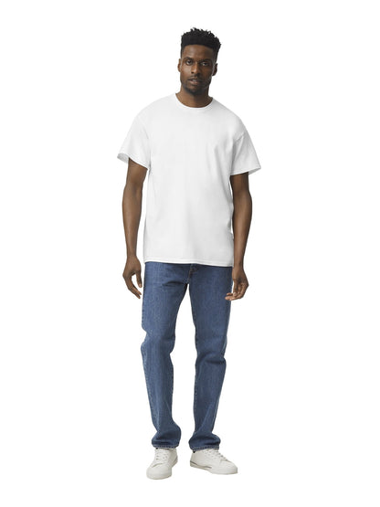 Gildan Adult Short Sleeve Crew T-Shirt 12-Pack – White Cotton Classic Fit Blank Tees for Tie Dye \u0026 DIY Crafts, Available in Sizes S–2XL