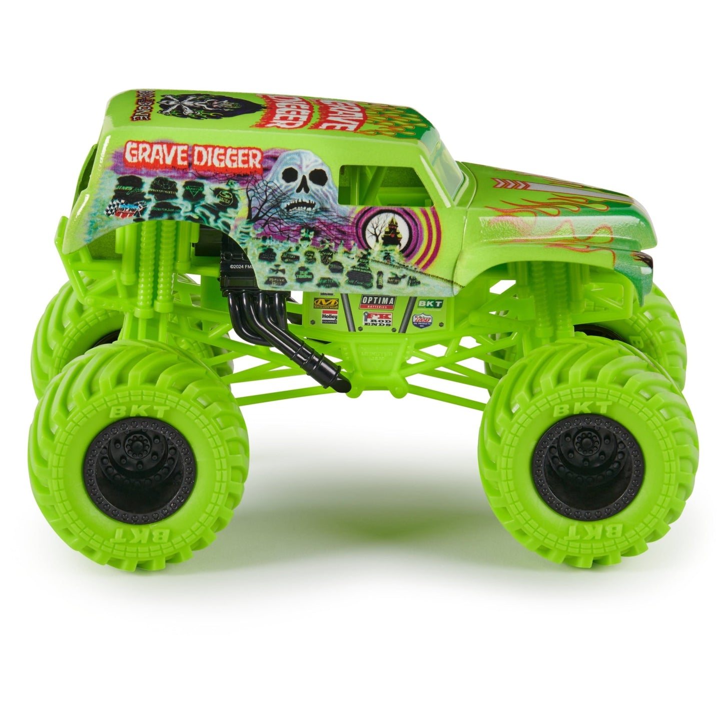 Monster Jam, Official Grave Digger Monster Truck, Collector Die-Cast Vehicle, 1:24 Scale, Kids Toys for Boys and Girls Ages 3 and up
