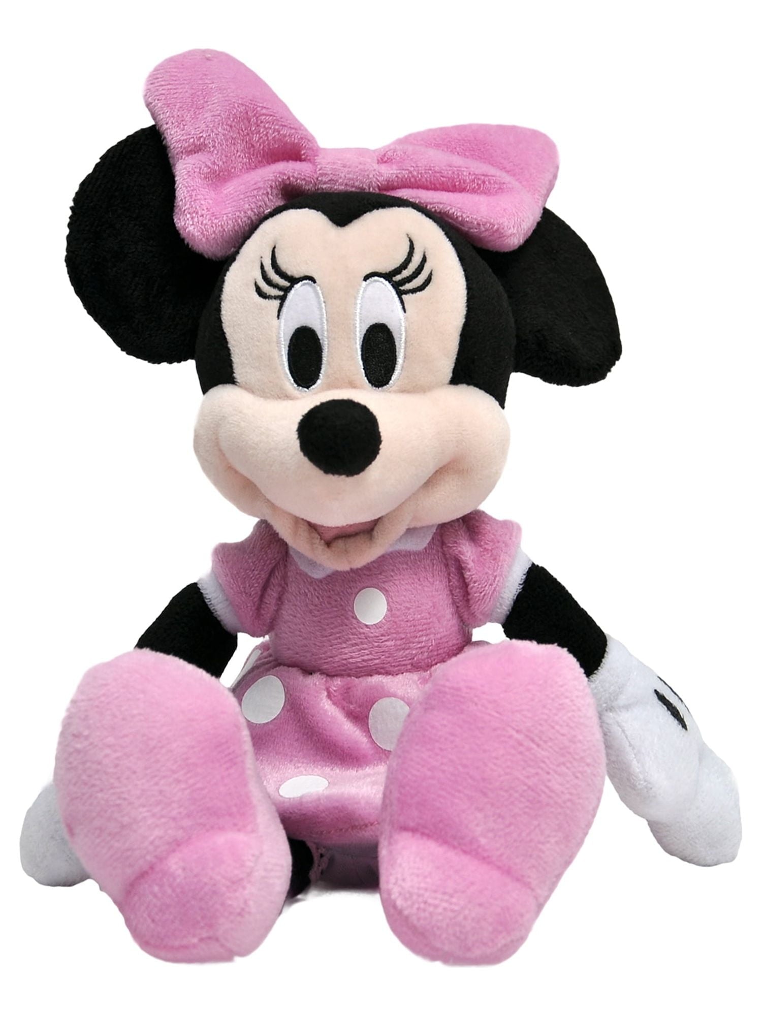 Disney Minnie Mouse Plush Doll 11" Pink Dress Stuffed Toy Girls