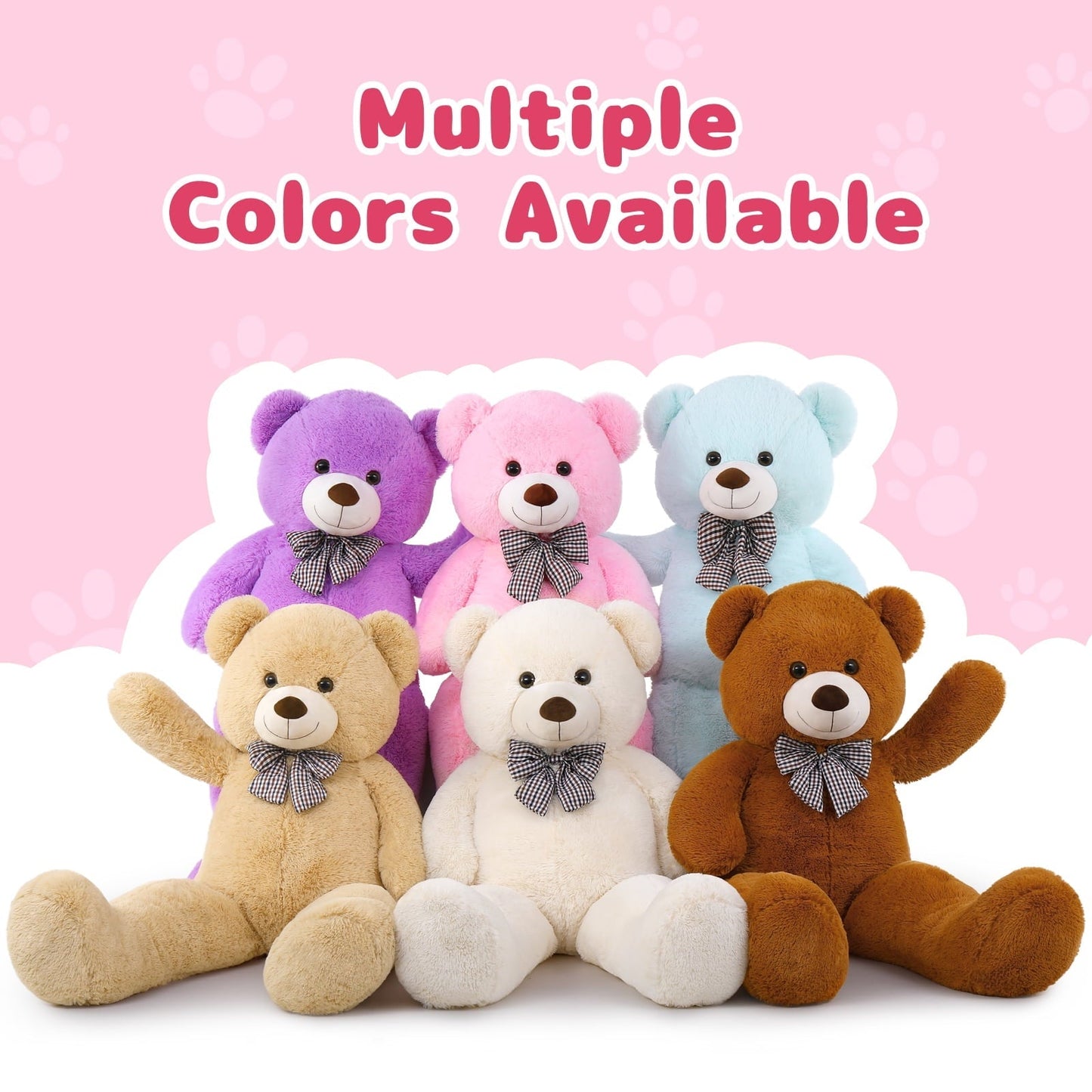 MaoGoLan Giant Teddy Bear 47" Giant Bear Stuffed Animals Plush Toy