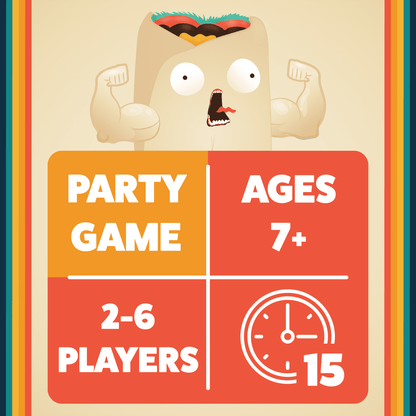 Throw Throw Burrito Official Replacement Burritos Party Game from Exploding Kittens