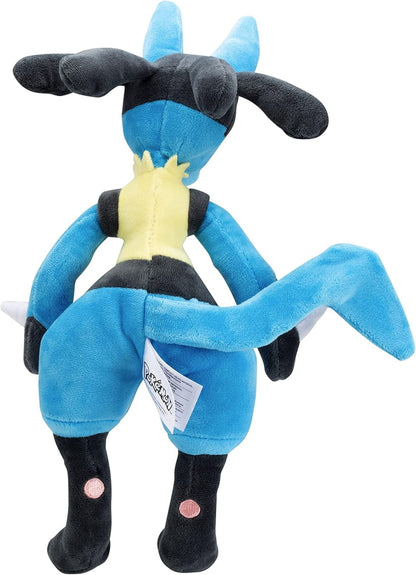 Pokemon 12" Large Lucario Plush - Officially Licensed - Generation IV Figure - Quality Soft Stuffed Animal Toy - Gift for Kids, Boys, Girls - 2+
