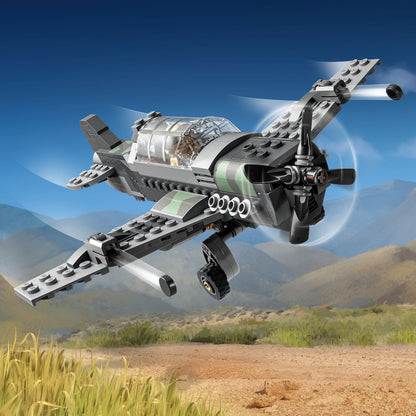 LEGO Indiana Jones and the Last Crusade Fighter Plane Chase 77012 Building Set, Featuring a Buildable Car and Airplane Toy, 3 Minifigures Including Indiana Jones, Birthday Gift for Kids 8-12 Years Old