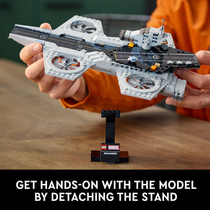 LEGO Marvel The Avengers Helicarrier Building Set for Adults - Gift for Christmas - Collectible Display Set for Marvel Fans, Ages 18+ - Office or Book Shelf Decor - 76295