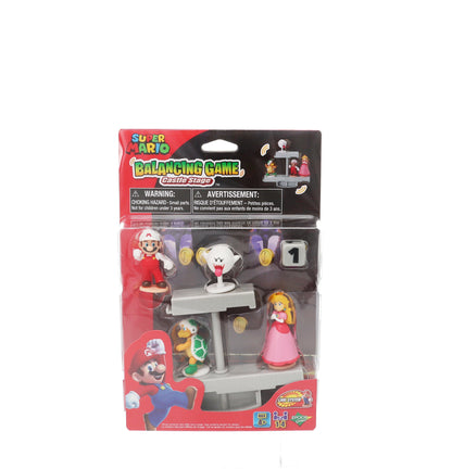 Epoch Games Super Mario Balancing Game - Castle Stage, Tabletop Skill Game with Collectible Super Mario Action Figures