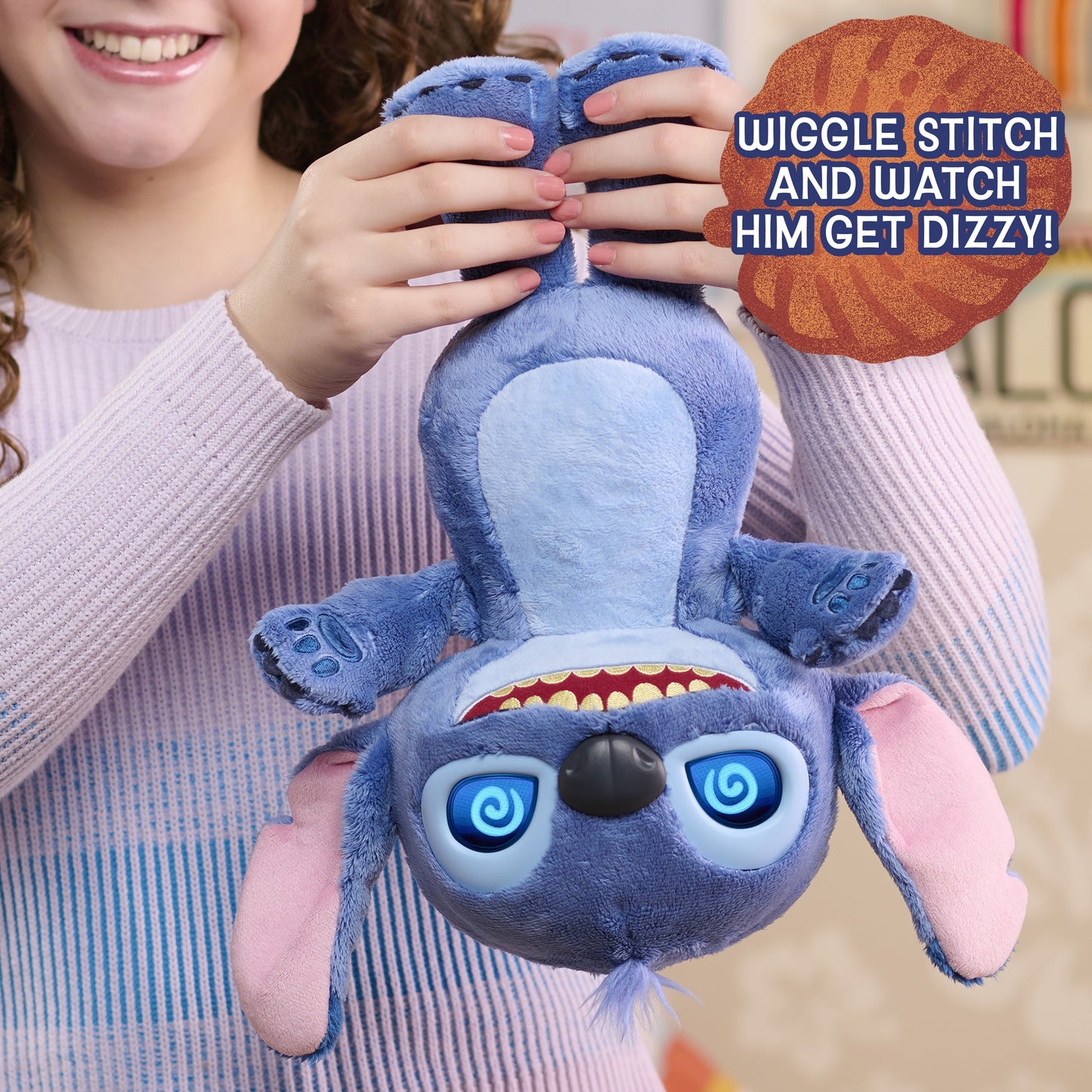 Disney Stitch Many Moods of Stitch Sounds and Phrases Interactive Plush, 14 in, Ages 3 and up