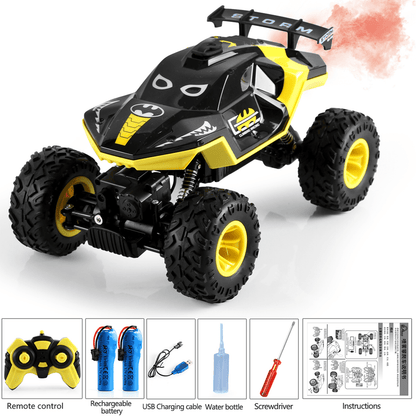 HNH 1:16 Monster Trucks Remote Control Car, 4WD Spider RC Car for Kids, RC Vehicle with Two Battery