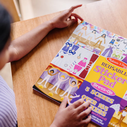 Melissa & Doug Reusable Sticker Pad: Dress-Up - 165+ Reusable Stickers