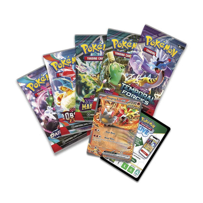 Pokemon Trading Card Games Paradox Destinies Gouging Fire ex Tin
