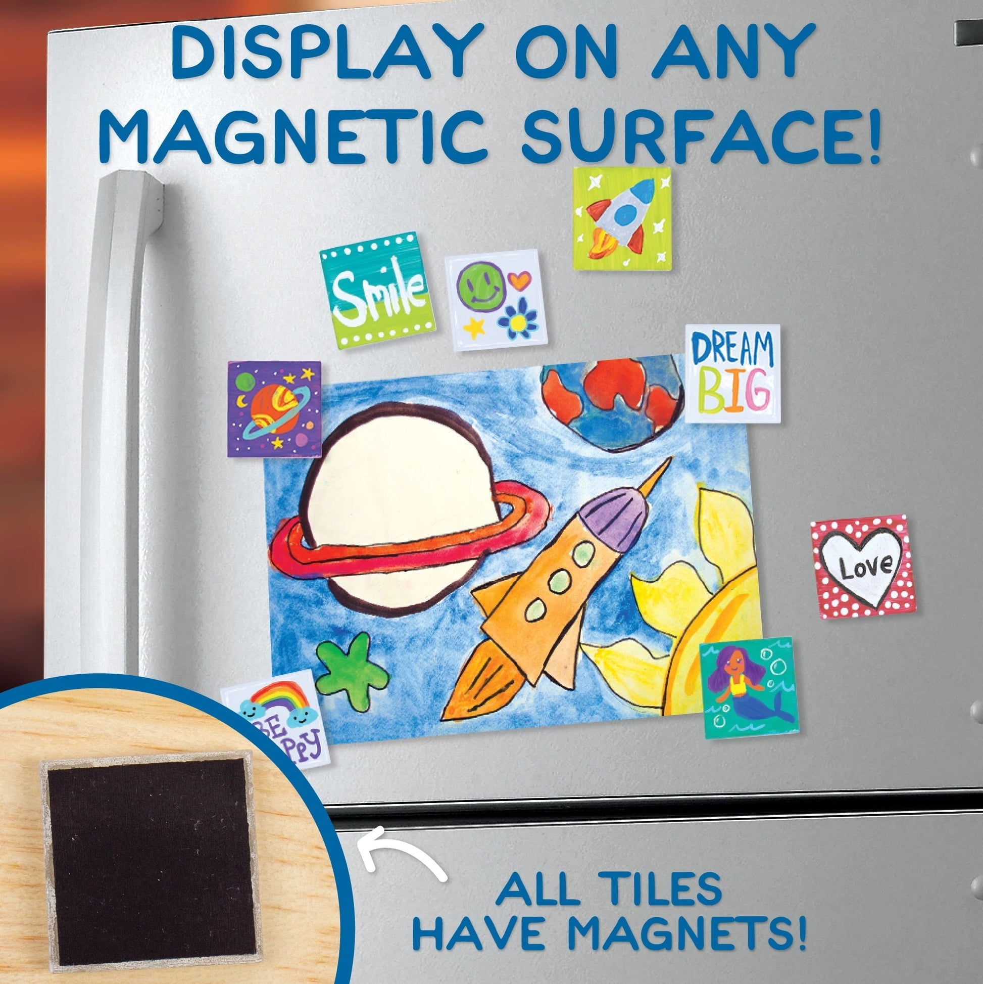 Made By Me Paint Your Own Magnetic Tile Art